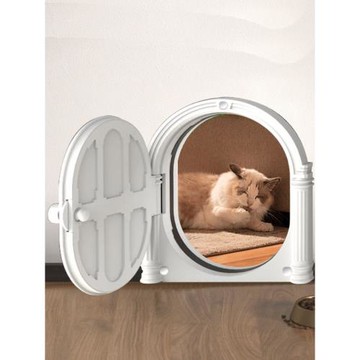 平開式貓咪進出門雙向自由出入寵物門洞小狗臥室木門安全不卡貓