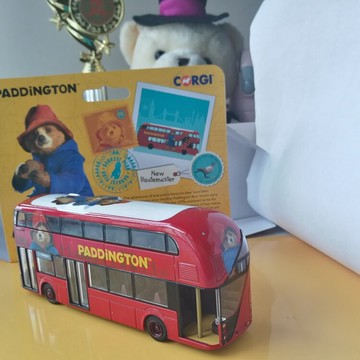 柏靈頓熊新路霸英倫巴士模型合金公交車無倒后鏡Paddington CORGI
