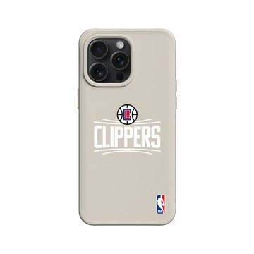 iPhone 15 Pro Max SolidX 貝殼灰 - NBA - Logo-洛杉磯快艇 L.A. Clippers - Light
