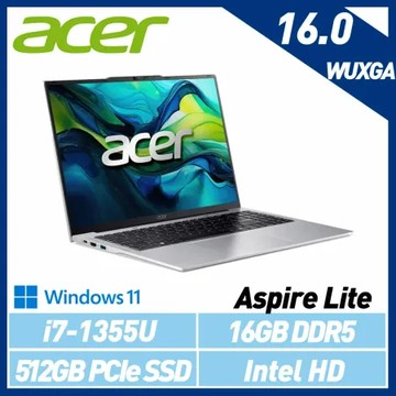【13代新機】Acer 宏碁 Aspire Lite AL16-52P-74BU 16吋 效能筆電