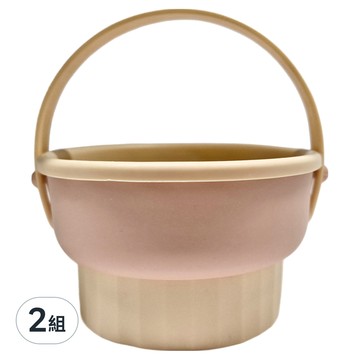 U-RIGHTAESTHETIC 化妝刷清潔碗，多種紋路，矽膠材質  甜美橘  2組