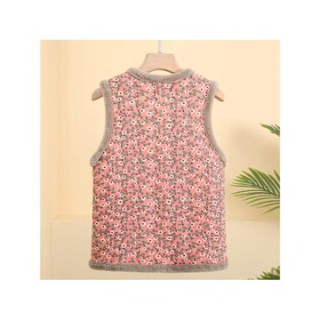 奶奶加絨保暖夾棉馬甲外套女中老年人坎肩背心老太太媽媽冬季馬夾