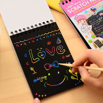 彩色刮畫本 刮畫紙 繪本 塗鴉本 留言版 畫畫本 刮刮本 圖畫本 刮畫用品 贈品禮品 B3945