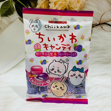 日本 HAYAKAWA 早川 吉伊卡哇 雙味水果糖 夾心糖 43.2g 水蜜桃夾心 藍莓夾心