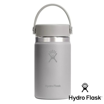 【Hydro Flask】寬口真空保溫鋼瓶12oz『粉灰』HW12CTS 戶外 露營 登山 健行 休閒 時尚 旅遊 保溫瓶