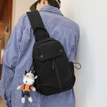 潮牌休閑胸包男士日系工裝斜挎包ins潮單肩包學生運動背包小挎包