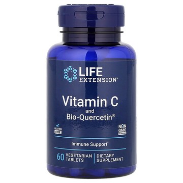 Life Extension, 維生素 C 和生物槲皮素，60 片素食片