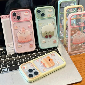 愛心蛋糕適用蘋果17PROMAX手機殼iPhone16Plus軟殼18pro小清新13趣味15大視窗12精孔全包11
