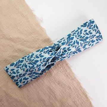 一葉知秋 復古感 古著百搭 交叉髮帶/髮飾