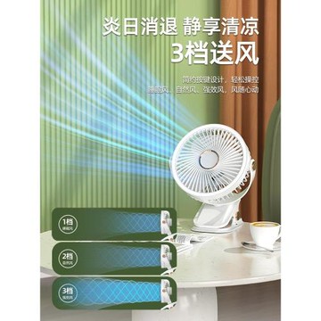 【簡易靜音】2025新款小風扇夾式桌面宿舍大型便攜式迷你插電家用