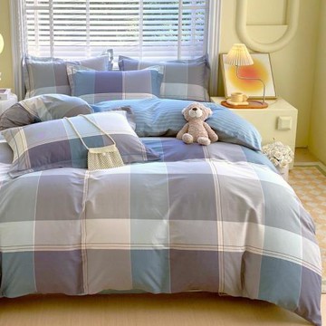 床品四件套全棉純棉100床笠款被套床單被單被罩床上用品ins網紅風