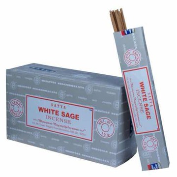 [綺異館] 印度香 賽巴巴 白鼠尾草 趨除負能量 Satya White Sage 15gm