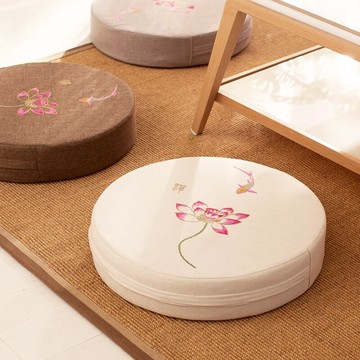 可拆洗圓墊子坐墊蒲團榻榻米蒲墊家用地坐客廳地板打坐禪修拜佛墊