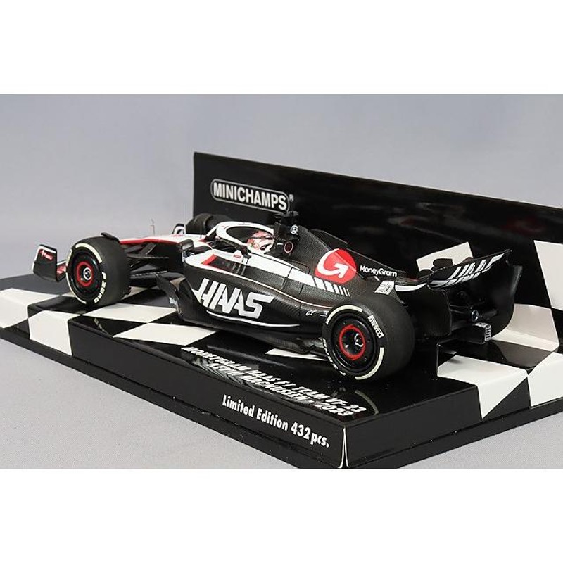 ミニカー/完成品 ミニチャンプス 1/43 マネーグラム ハース F1チーム 