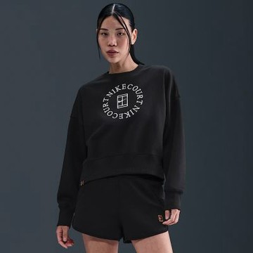NIKE 長袖上衣 女 大學T AS W NKCT PHNX OOS CREW HRTGE 黑 HJ8989-010(3S4673)