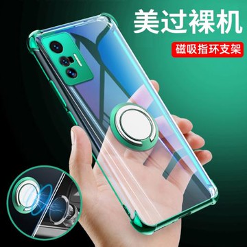 適用vivoX70手機殼帶支架新款x70pro十高級電鍍透明防摔x70t保護套x70pro車載磁吸V2133A硅膠vovi簡約×70por