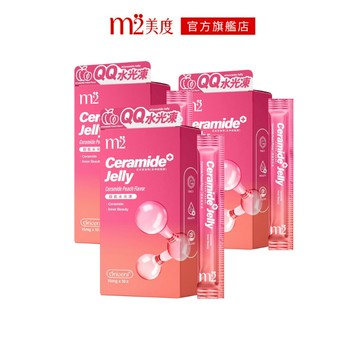 【m2 美度】超能膠原水光水蜜桃果凍(10入/1盒)x3盒