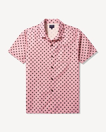 Noah Polka Dot Shirt Pink/Black / M