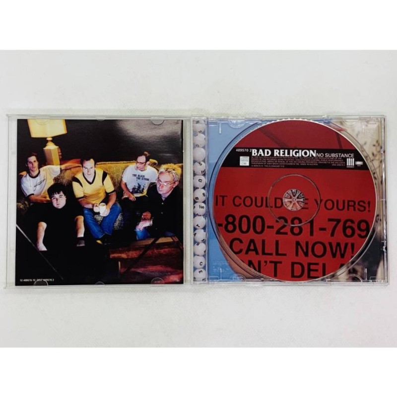 即決CD BAD RELIGION NO SUBSTANCE / 1-800-281-7696 / バッド 