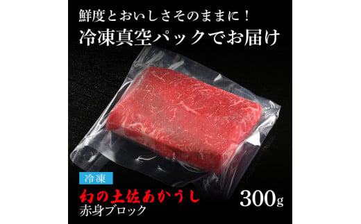  エイジング工法熟成肉土佐あかうし特選赤身ブロック300g（冷凍）