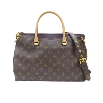 【二手名牌BRAND OFF】LOUIS VUITTON LV 路易威登 棕色 原花帆布 Pallas 兩用包 M40908