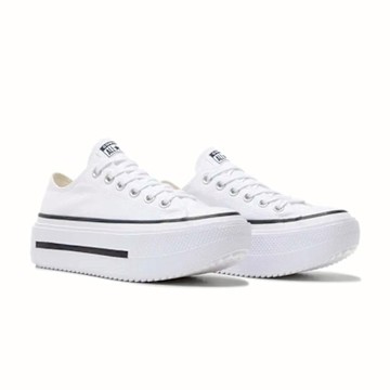 Converse All Star Lift Double Stack 男鞋 女鞋 白黑色 厚底 休閒鞋 A15491C