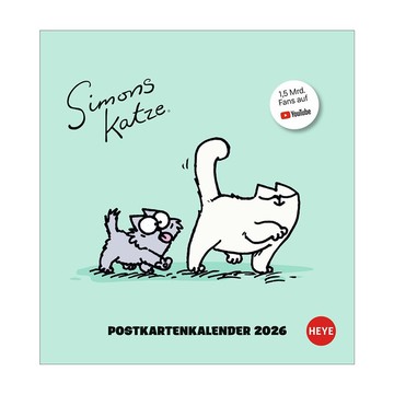 【西蒙的貓喵言喵語】2026桌曆×明信片