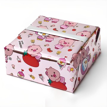 POPO FANCY 亮面包裝紙捲 53cm x 12m  1個  粉色的