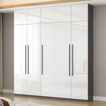 公司貨免運 附發票 家用實木大衣柜臥室出租房用經濟型可訂組裝兒童小戶型生態板衣櫥-快速出貨