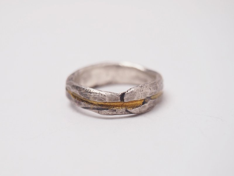 Coal 系列 #a205 霧金戒指(尾戒6號)