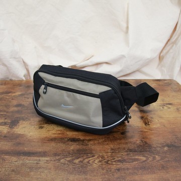 Back to Green:: 經典腰包 nike 黑灰拼接 B-01 vintage bag