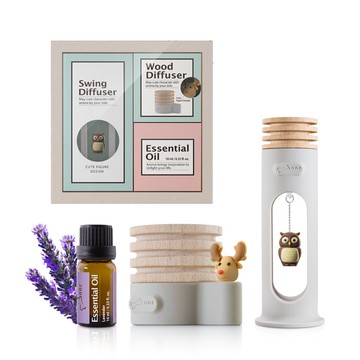 【Bone蹦克官方】聖誕交換禮物 擴香禮盒三入組 原木擴香台+搖搖擴香木+精油 聖誕