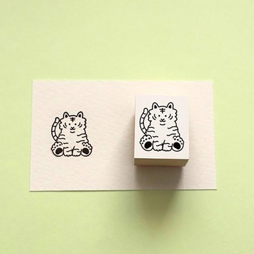 【印章】坐姿老虎【印鑑】