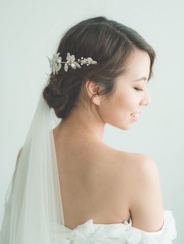 Golden Laurel Tiara/新娘頭飾/訂製飾物/手製飾物/施華洛水晶