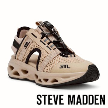 STEVE MADDEN-拼接透氣簍空休閒鞋 URGE 7-卡其色