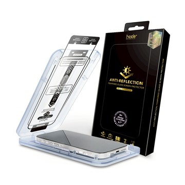 【台灣hoda】AR抗反射玻璃保護貼 iPhone15全系列 - 附無塵太空艙貼膜神器