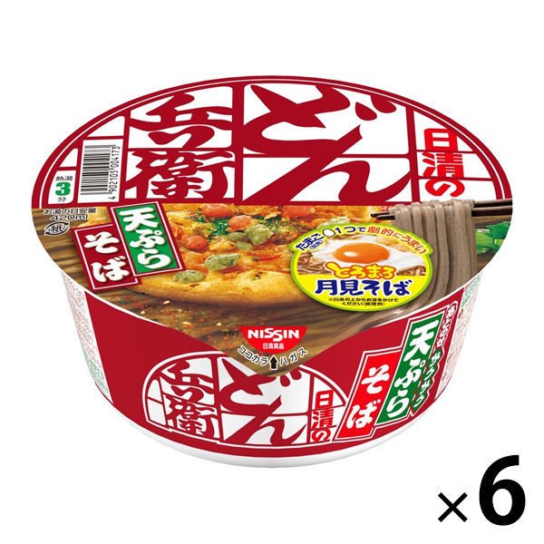 日清食品日清のどん兵衛 天ぷらそば（西日本版）  1セット（6個）　日清食品　カップ麺