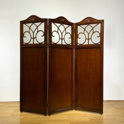 ステンドスクリーン 衝立 パーテーション3連 ステンドガラス 木製 ステンドスクリーン 衝立 パーテーション3連 ステンドガラス 木製