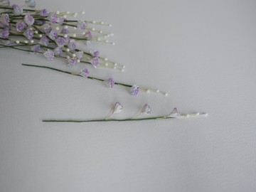 紙花，DIY 滿天星用品，花粉 20 支，1.0 公分。紫色