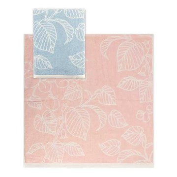 Gemini 雙星毛巾中空紗浴巾 2入組 65公分 X 137公分 雪之桃葉