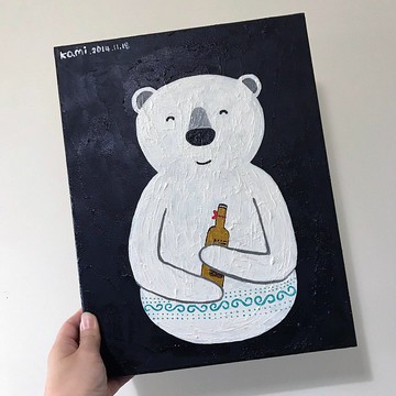 原畫  ∣  不倒翁熊