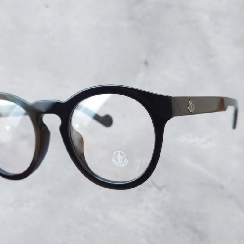モンクレールMONCLERメガネ眼鏡サングラスめがねアジアンフィット黒白ブラック