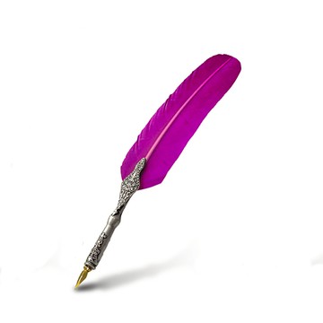 義大利羽毛沾水筆(粉紅) - M09/P