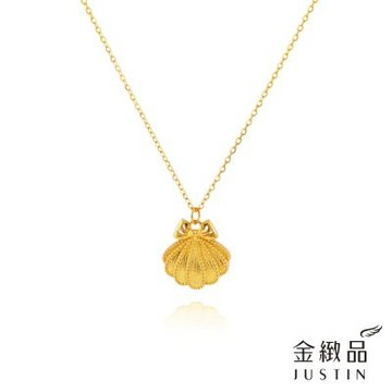 金緻品 黃金項鍊 汐貝情書 1.3錢