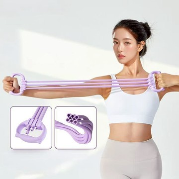 15磅-90磅健身阻力帶6檔力度可調整拉力器開肩美背瑜伽結實耐用拉力鍛鍊健身器 10404