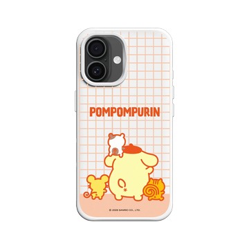 iPhone 16 SolidX 白 - 三麗鷗-布丁狗30週年 PomPomPurin (30th Anniversary) - 最萌的背影
