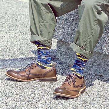 Invisible Sea∣海洋迷彩風 - 設計襪∣台灣製∣抑菌除臭