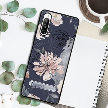 Sony Xperia 10 IV 減震立架手機殼-繪花
