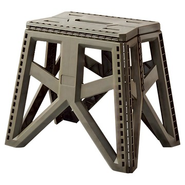 工業風折疊板凳 高款  軍綠色  1個