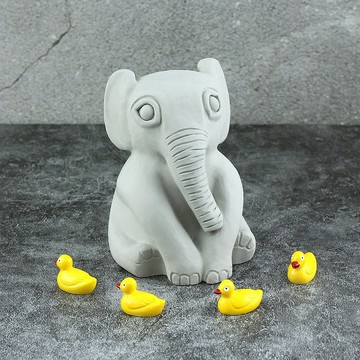 水泥泥作 Concrete－可愛小象 大象造型